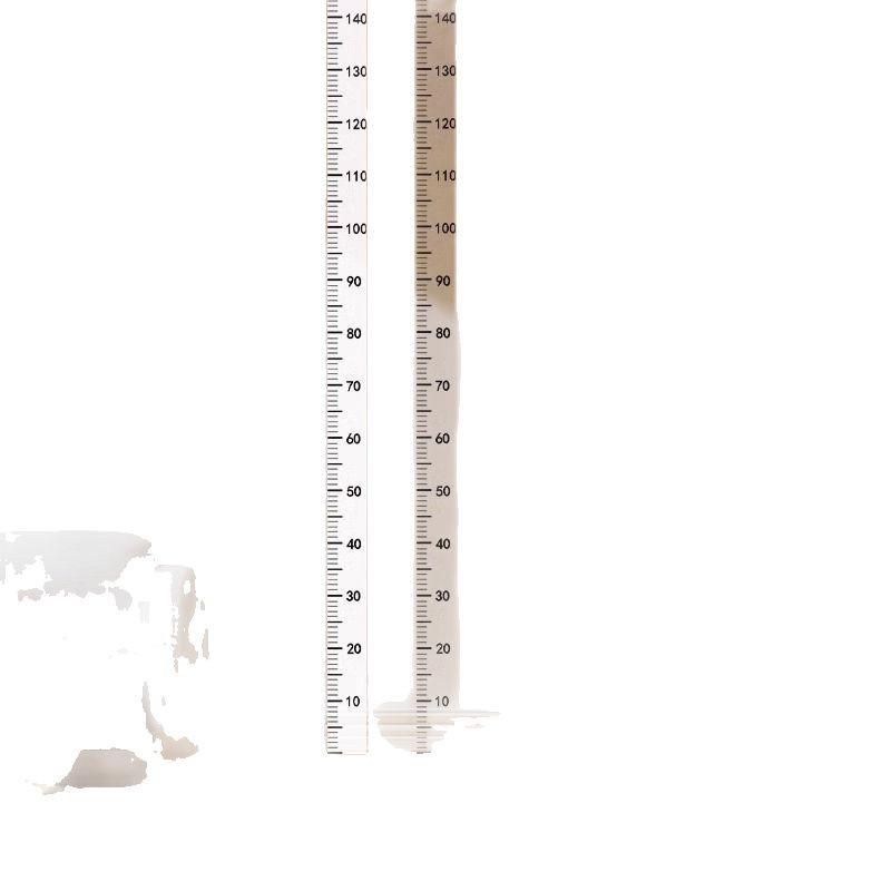 Wasserdichte Abnehmbare 2M Kinder-Größentabelle Wandaufkleber – Transparent & Beschädigungsfrei