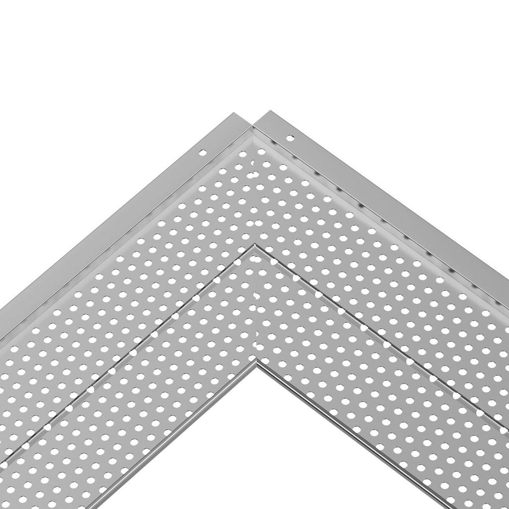 Gutter Guard, 5 inch Width, Aluminum Leaf Filter DIY Gutter Cover, 26 PCS 104 ft Total Length, 0.157'' Hole Diameter & 0.02'' Thick Raptor Gutter