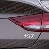 3D Metal Sticker For Peugeot 106 107 Emblem Letters Badge Decoration Rear Trunk Stickers Car Styling Accessories