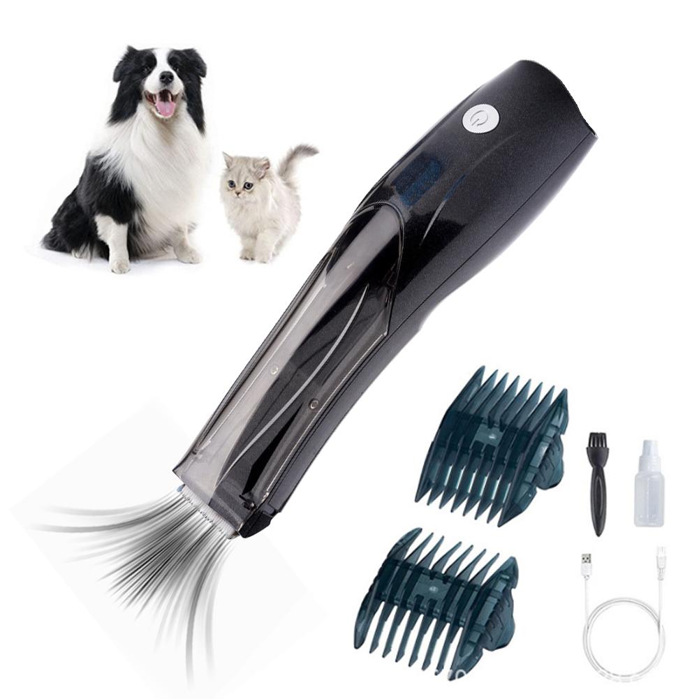 Pet Hair Trimmer That Can Suck Hair Electric Suction Haircut For Cats And Dogs Professional Limited Comb Noise-free 1h Long Q1M1
