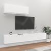VidaXL TV Furniture Set 3 Pcs White Engineered Wood 3114478
