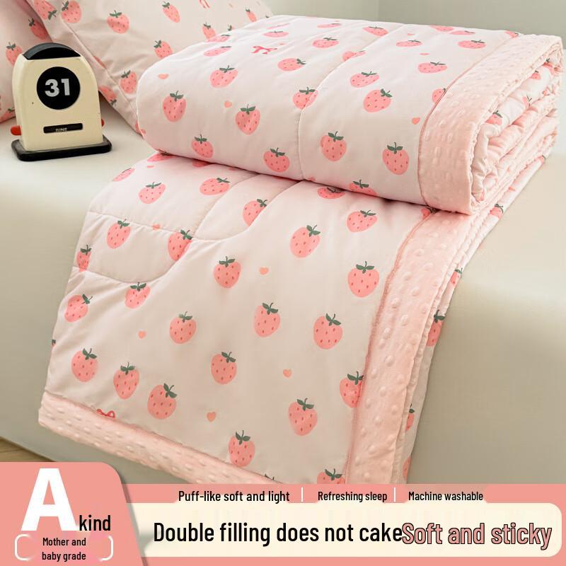 ZUOYOUTUO A-Class Double Layer Gauze Minky Dot Quilt