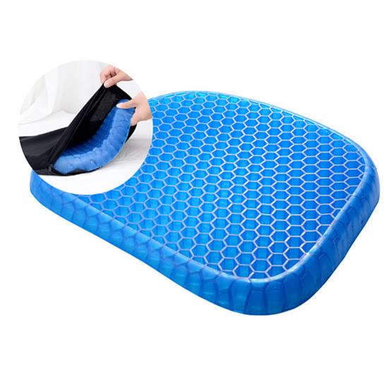 Yousheng Gel Seat Cushion for Long Sitting Honeycomb Design Breathable Seat Cushion Chair Cushion for Hip Pain Relief Home Office Car Use