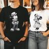 Nuova Maglietta Vintage e per Coppia Maglietta Nostalgia Topi land Maglietta Silhouette Magliette Unisex