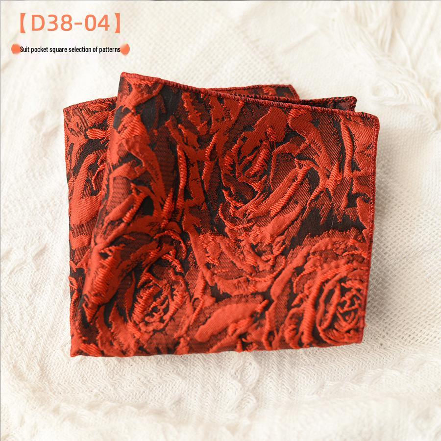 Mouchoir de poche pour costume trois-dimensions au design rétro de luxe