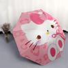 1pc Hello Kitty Pink Background Umbrella with Plastic Handle,Suitable for All Seasons Home Travel Outdoor UmbrellaSanlio699