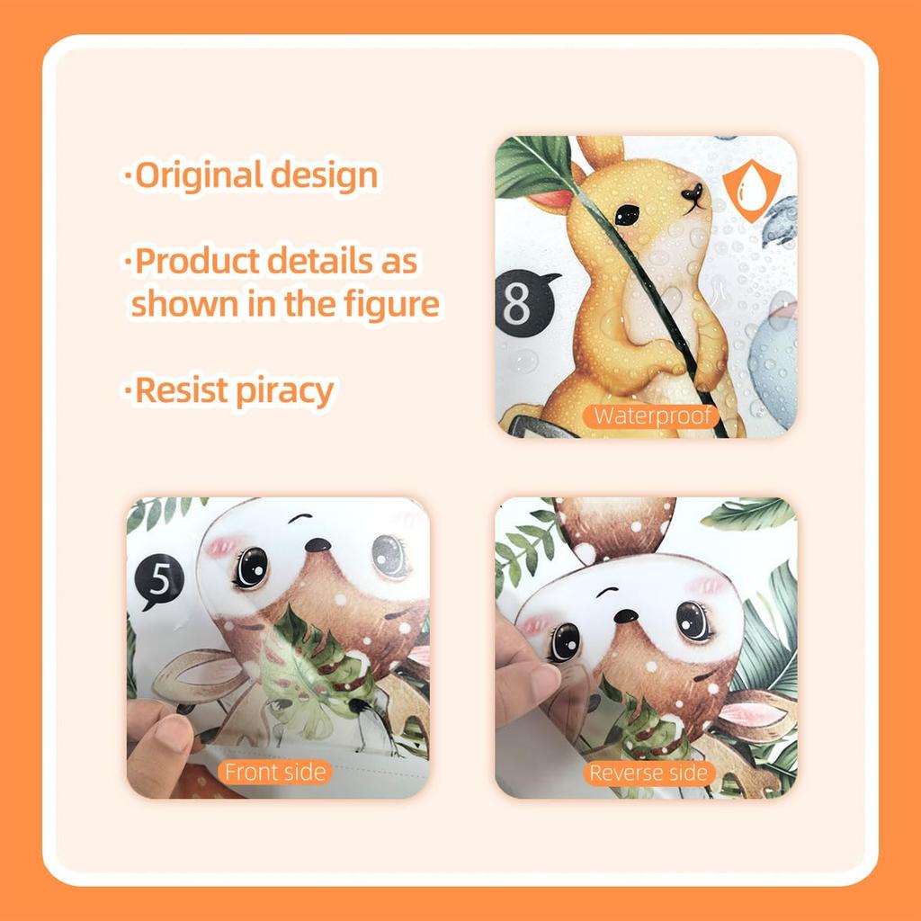 Ύψος Παιδιών Τοίχος Ύψους Ζούγκλα Παιδικό Ύψος Χαριτωμένο Σκανδιναβικό Ξύλινο Τοίχωμα Κομψό Αφαιρούμενο Τοίχωμα Ιδανικό για Ενοικιαζόμενο Ταπετσαρία Κομψή Διακόσμηση Αυτοκόλλητο Τοίχου