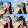 Summer Sun Hat With Butterfly Knot Large Brim For Women Sun Protection