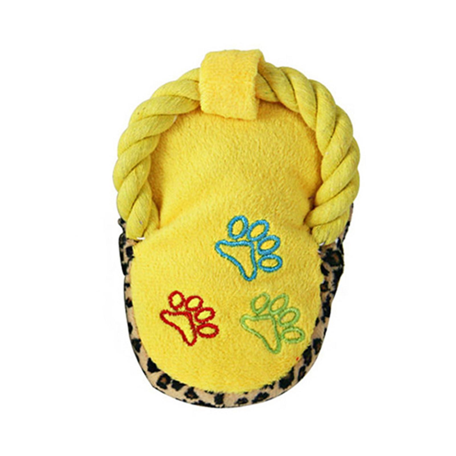 

Собака Щенок Жевательная Игрушка Писклявый Плюшевый Звук Симпатичные Мягкие Плюшевые Тапочки Дизайн Игрушки One Size