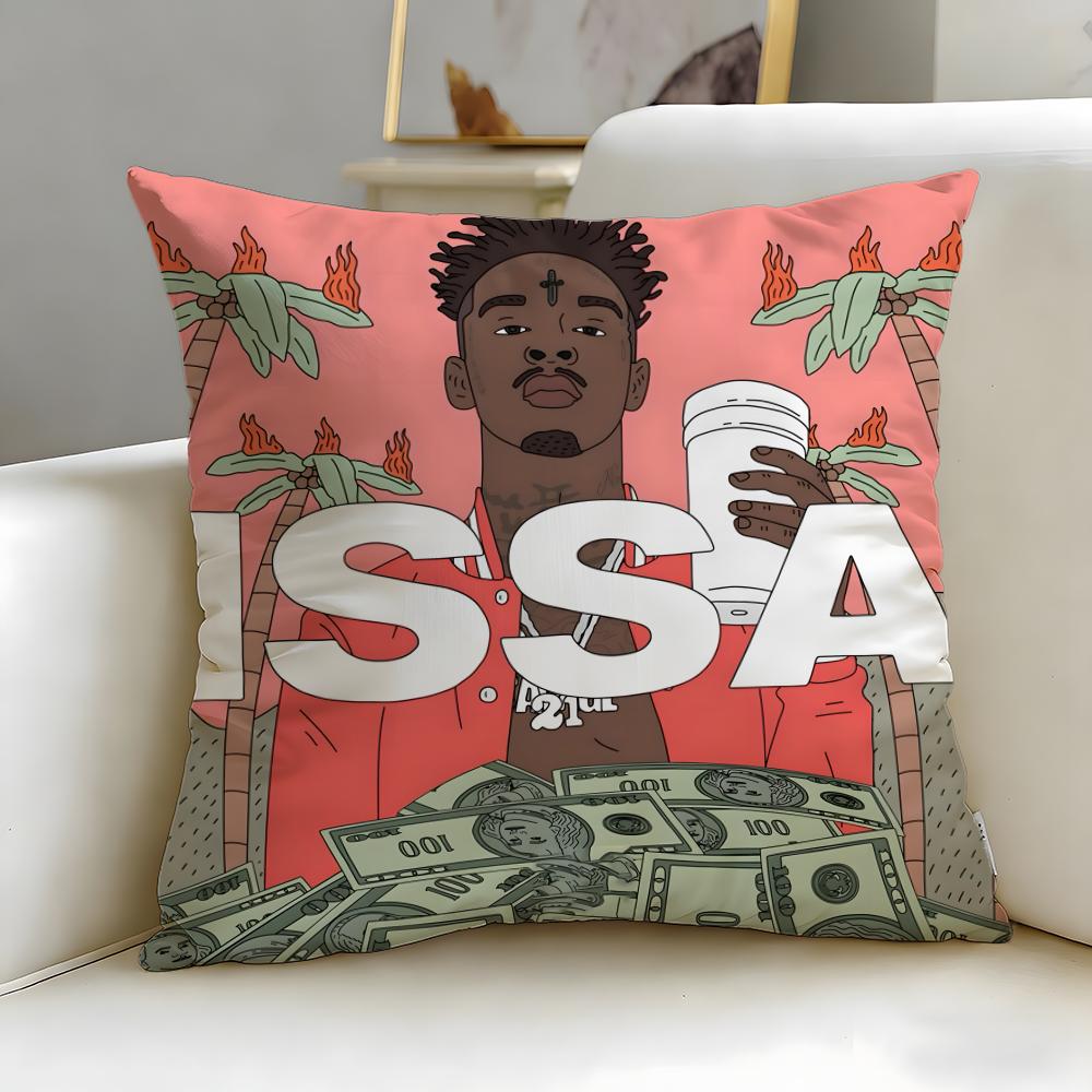 Hot 221 Savageing Cushion Cover Soft EasyWash Pillow Case Versatile for Couch Bed Travel and Office