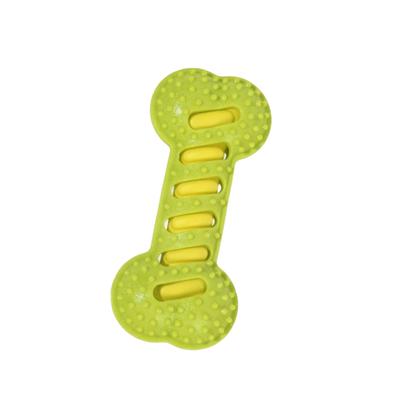 Pet Interactive Stick Bite-resistant Dog Chew Bone Shape Sounding Teeth Cleaning Durable Dog Molar Rod Training