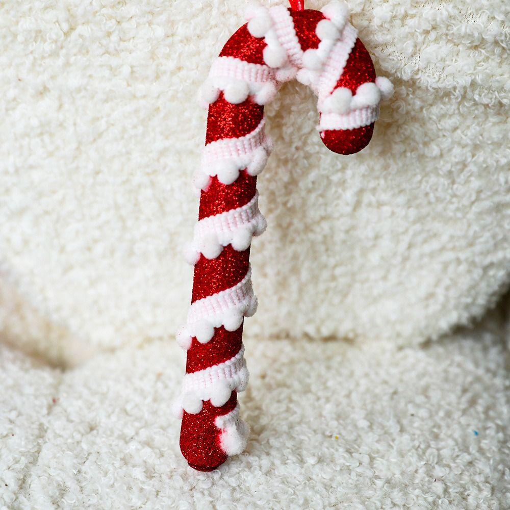2pcs Mini Christmas Foam Candy Cane Twisted Christmas Tree Decoration Children Gifts