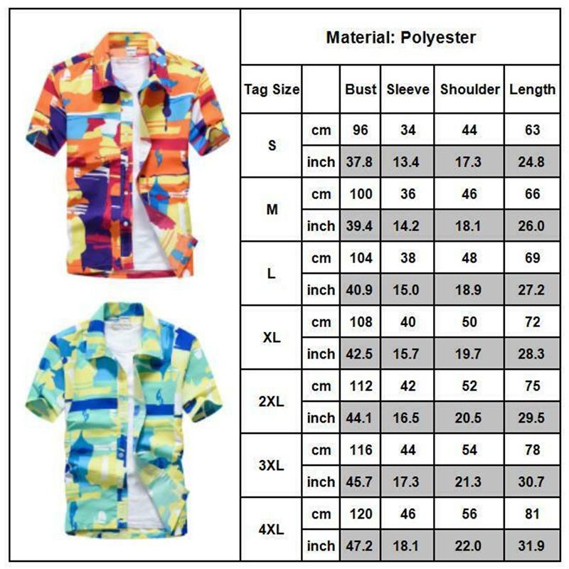 Camicia da Uomo Floreale a Maniche Corte di Qualità Premium con Design Hawaiano Senza Tempo