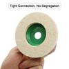 Polishing Pad, 4 Inches 10 Pieces Wool Polishing Pad Polishing Wheel  -lasting Durability for Metal, Marble Stone, Furniture Car Wax