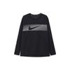 Dri-FIT UV Casual Sports Quick-Dry Sweat-Wicking Breathable Round Neck Knitted Printed Pullover Running Long Sleeve T-Shirt Men Tops FB8553-010
