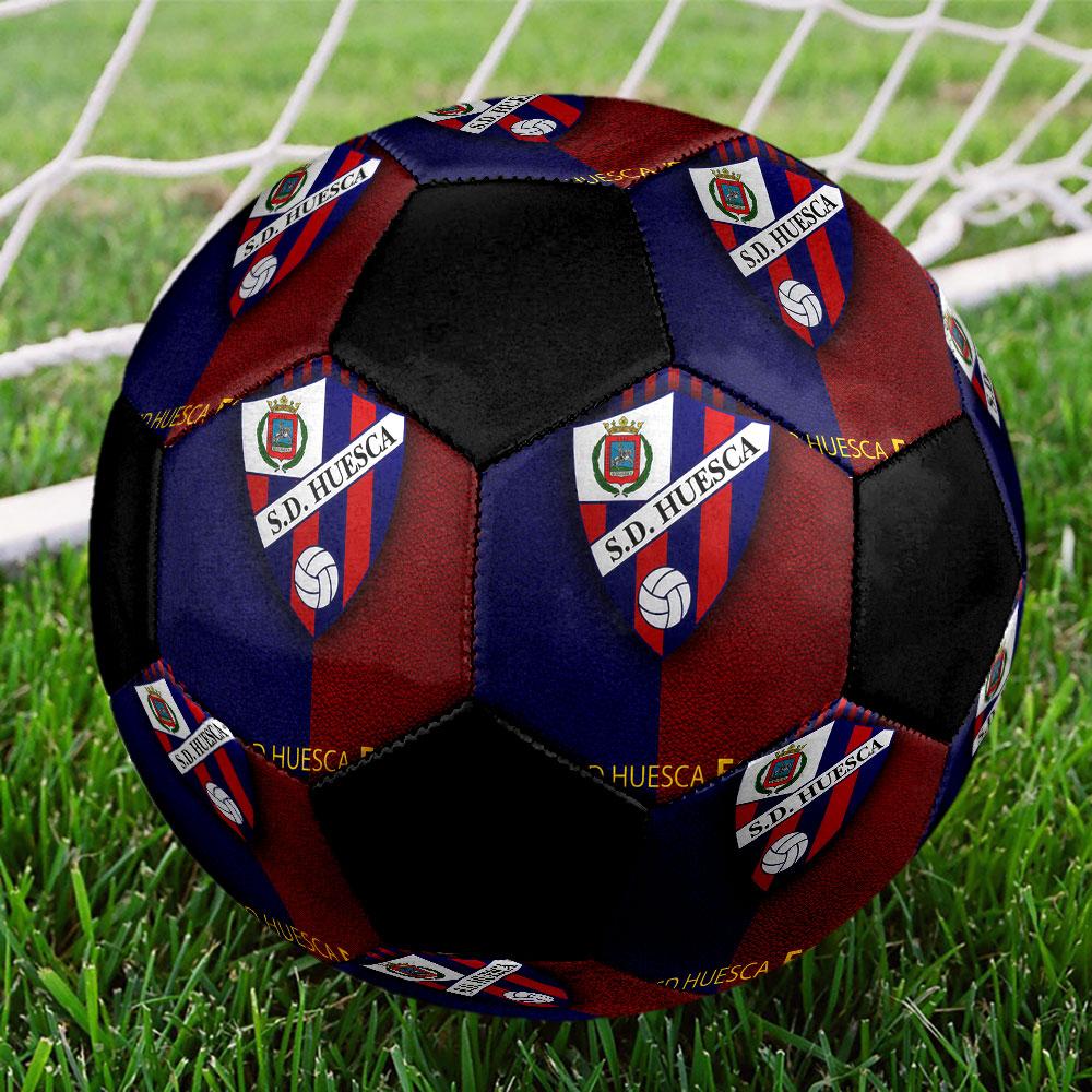 1 Stück S.D. Huesca Größe 5 Fußball Praha Hallenfußball Ball Bunt Alle Altersgruppen Maschinengenäht PVC Wettkampfbereit Langlebig Hoher Rückprall