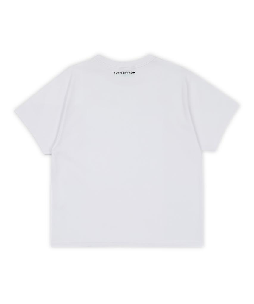 Tomseubeolseudei Sugar Baby Half T-Shirt White