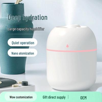 Mini USB Wassertropfen Luftbefeuchter mit Stimmungslicht für Zuhause, Auto und Schlafzimmer - Leiser Betrieb für optimale Hydratation
