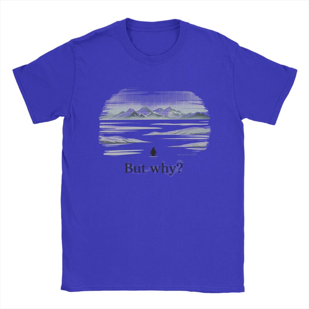 But Why    Nihilist Penguin Tee  TShirt Summer  100 Cotton TShirts For Couple Novelty Tshirt Short Sleeve Y2K Funny Clothing