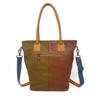 Vintage Color Patchwork Single Shoulder Tote Crossbody Bag