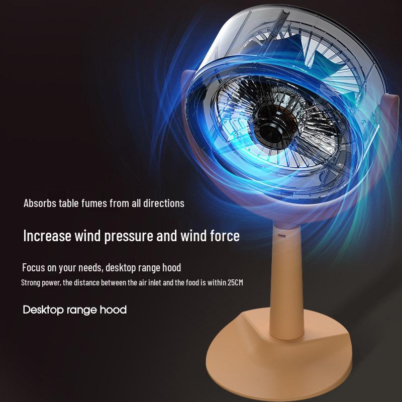 Compact Desktop Range Hood - Mini Portable High Wind for Cross-Border Use
