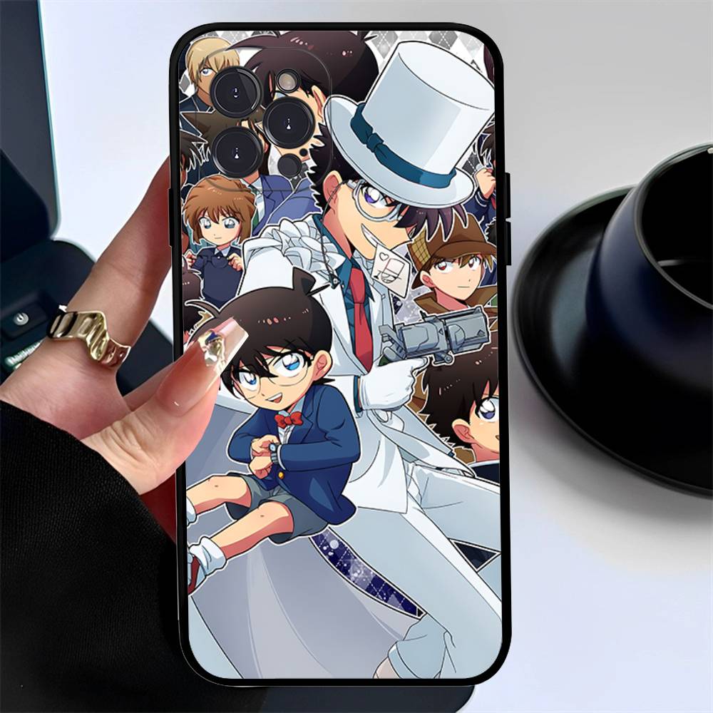 Anime Detective Conan Phone Case For Iphone 17 16 15 16e 14 13 12 11 Pro Max Plus Case Cover Coque