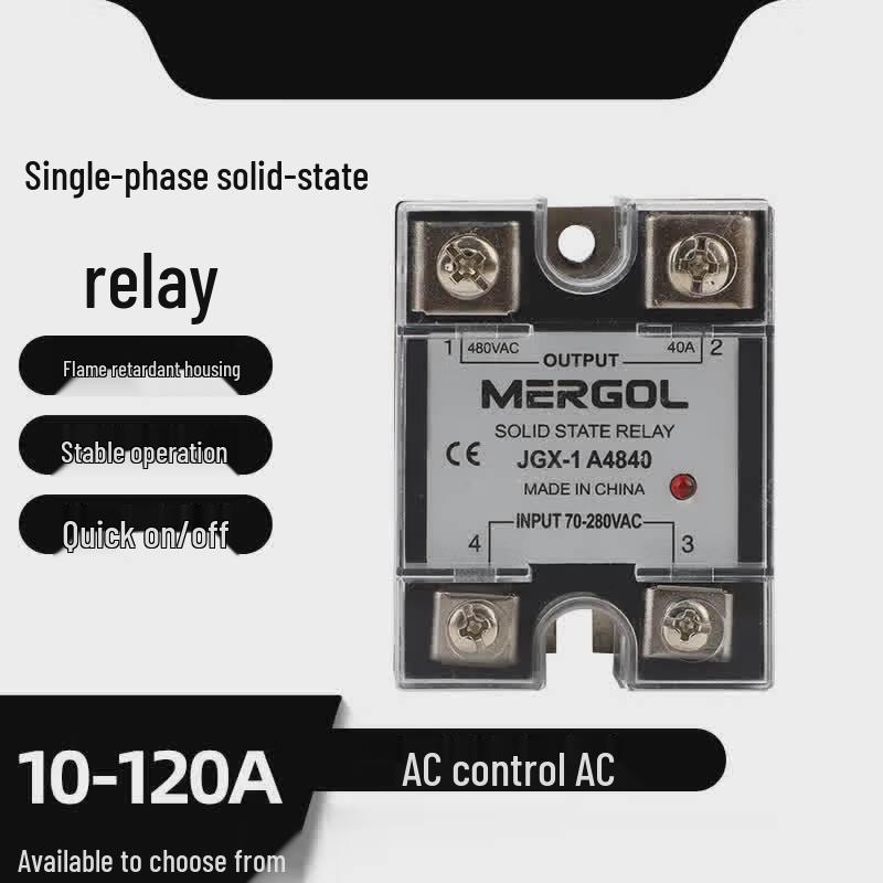 

Single-Phase AC Control Solid State Relay CN plug (adapter included)