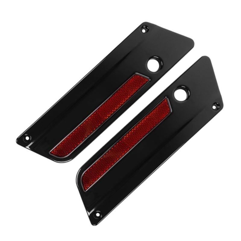 1 Pair Motorcycle Hard Saddlebag Latch Cover For Harley Touring Road King Street Glide Electra Glide Ultra-Classic FLT 1993-2013