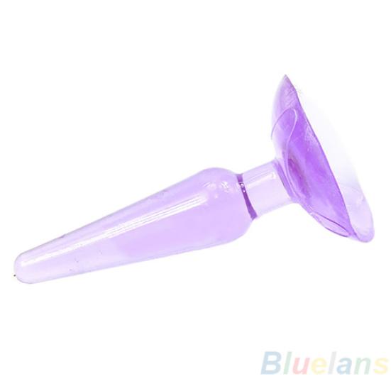 Adult Sex Toy Butt Stimulator Dildo Silicone Jelly Anal Plug with Sucker Cup