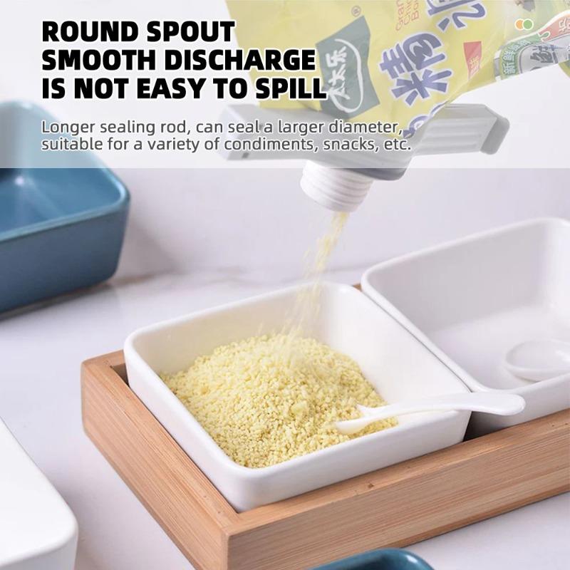 Schraubverschluss-Verschlussklammer Gewürzmilchpulver Salzbeutel-Verschlussklammer Snack-Lebensmittelkonservierungspaket-Aufbewahrungsklammer Küchenzubehör