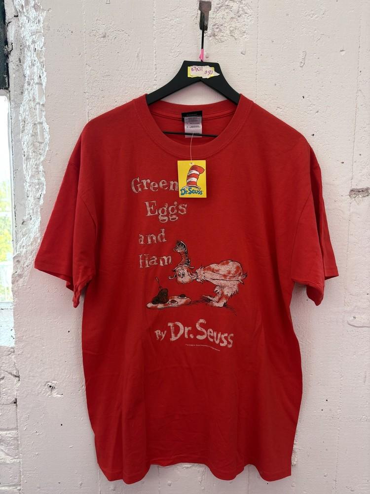 

Vintage Dr Seuss Green Eggs And Ham Shirt Mens Large Tee Book Cartoon 2000s Unisex T-Shirt M