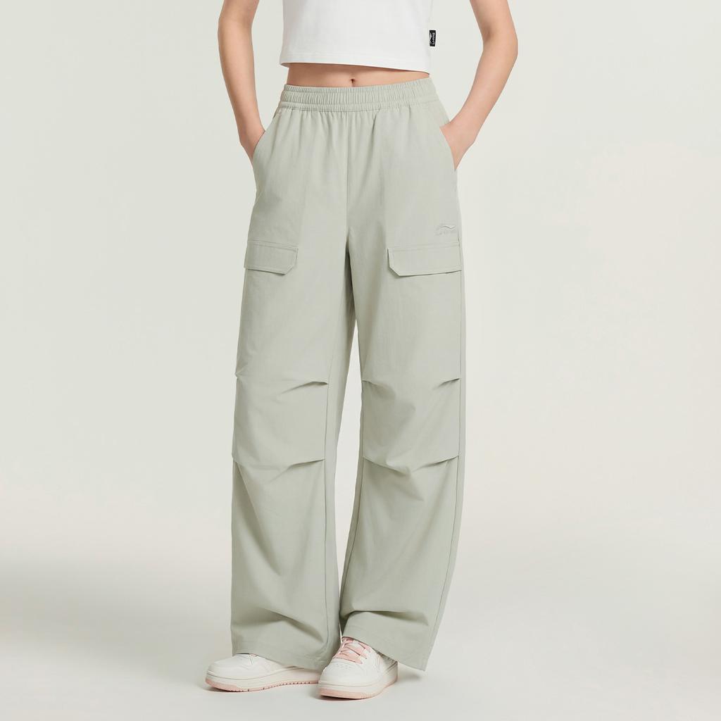 Li Ning Sports Lifestyle Serie Gewebtes Logo Buchstaben Lässige Hose Damen Hosen AYKWC64-6