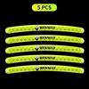 Luminous Car Wheel Hub Stickers High Reflective Stripe Tape For Renault RS Clio Megane 2 3 4 Captur Trafic Twingo Scenic 2 S444