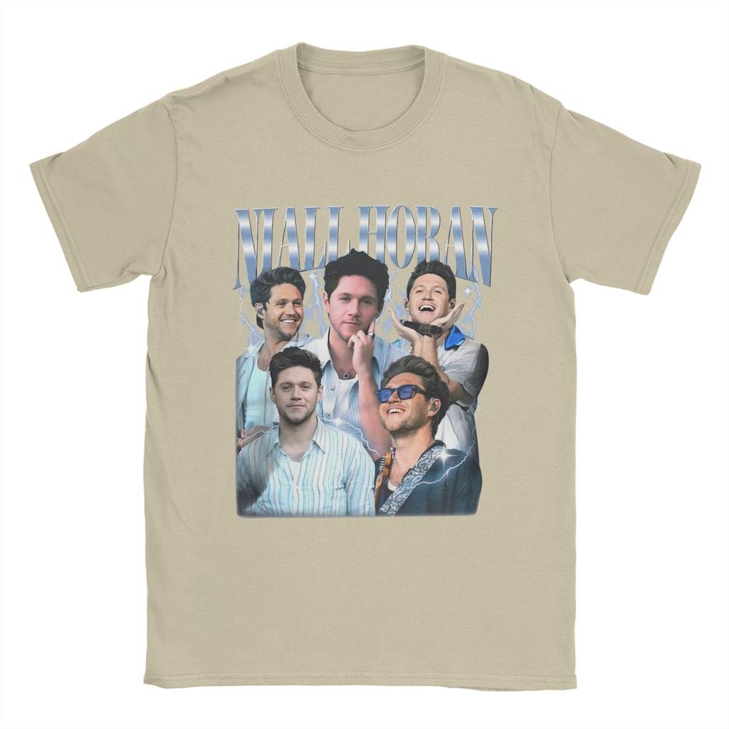 Niall Horan 90s T-Shirts for Men Vintage Cotton Tees Round Neck Short Sleeve T Shirt Plus Size Clothes