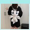 Toothless Plush Double Backpack For Kids With Zipper Closure And Phone Pocket