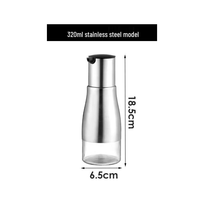 Commercial Stainless Steel & Glass Seasoning Set