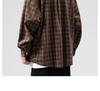 Men's Long Sleeve Corduroy Shirt - Japanese Retro Plaid Jacket for Spring & Autumn