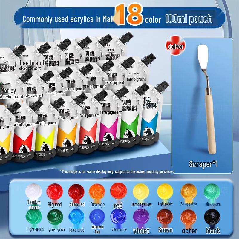 Mali Professional Acrylic Paint & Tool Set