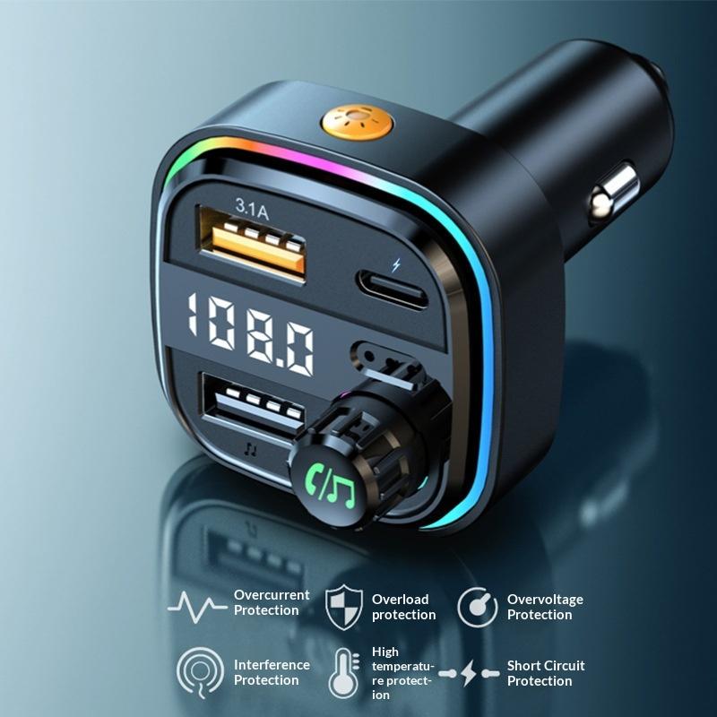 Bluetooth Handsfree Fm Transmitter Car Radio C26 Car Radio Modulato Mp3 Player Usb Super Quick Charge Adapter Car Accessories