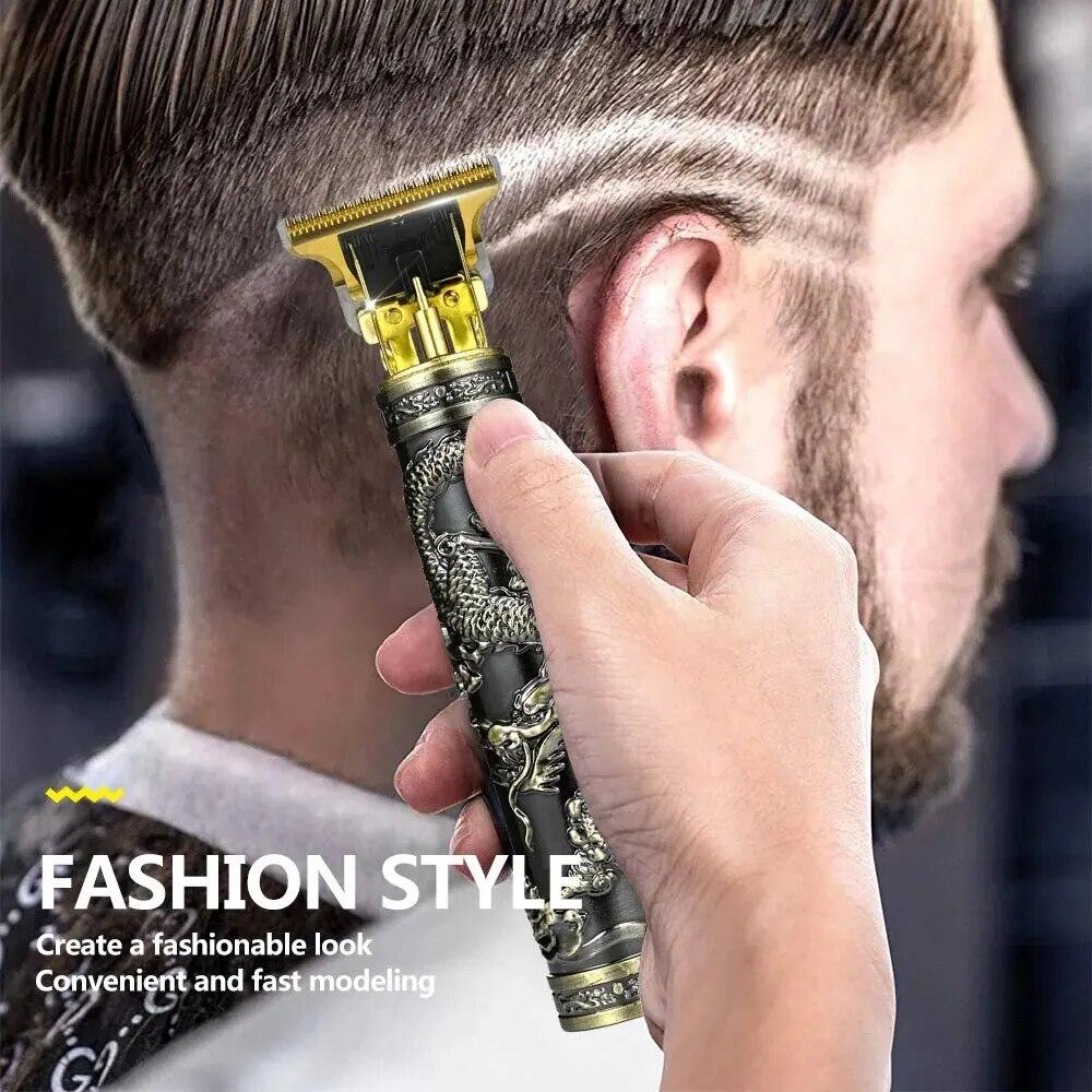 Vintage T9 Electric Cordless Hair Cutting Machine Professional Hair Barber Trimmer For Men Clipper Shaver Beard Lighter