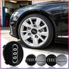 For Audi  A5 60/61/68/69mm Badge Car Wheel Center Hub Cap Covers Auto Rim Cover For Audi A8 A5 A6 C5 C6 C7 A7 A1 A3 A4 B5 B6 B7 Q3 Q5 Q7 TT
