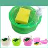 Dispenser Kitchen Dish Soap Plastic With Sponge And Cleaning Brush