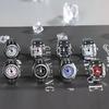 Neue kreative Ringuhr für Männer Frauen, quadratisches Zifferblatt Legierung Gehäuse Fingeruhr, Mode Paar Fingeruhren Schmuck