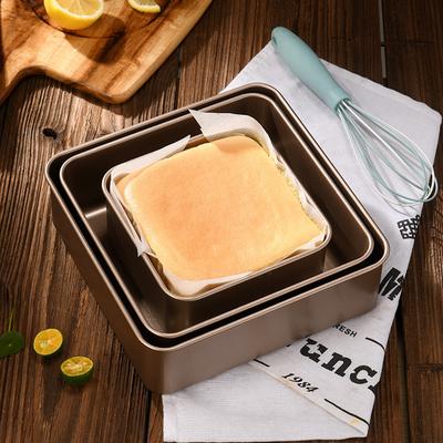 Square Carbon Steel Bakeware Non-Stick Coating Cake Pans Bread Toast Baking Mold Pastry Tray Mould Household Kitchen Accessories