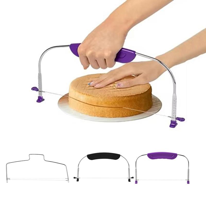 Kráječ na chleba Nastavitelný Nerezový Kráječ na dorty Kuchyňské doplňky Jednořádkový Kráječ vrstev na dorty Pekáč Cukrářské řezací nástroje