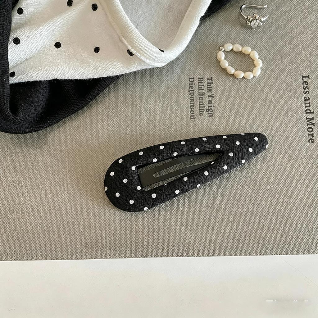 Polka Dot School Girls Cute Hair Clip New Fabric Hair Accessories for Bangs BB Side Hair Clips Lovely Hairpin Headwear for Women