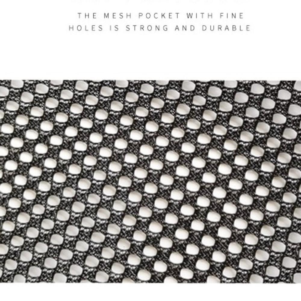 Large Capacity Camping Table Net Basket Portable Black Mesh Bag Outdoor