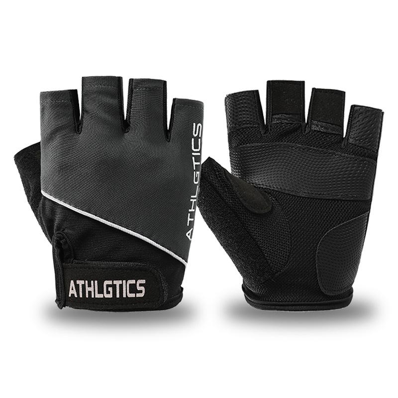 

Sports Cycling Gloves for Women Yoga Fitness Exercise Shock Absorption Anti Slip Half Finger Wear Resistant Horizontal Bars Prevent Callous Breathable L