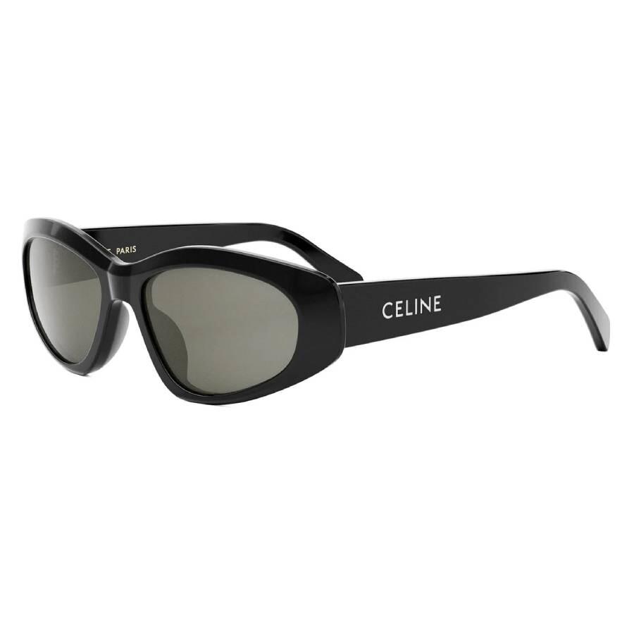 Celine MonochromS Smoke Oval Men S SunglaSSeS Cl40279u 01a 57