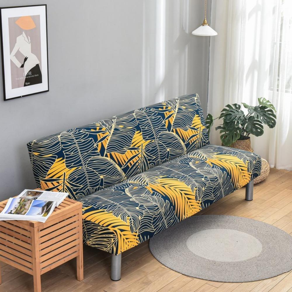 Milk Silk Elastic Sofa Cover Slipcover Furniture Protector Dustproof Stretchable No Armrest Full Coverage